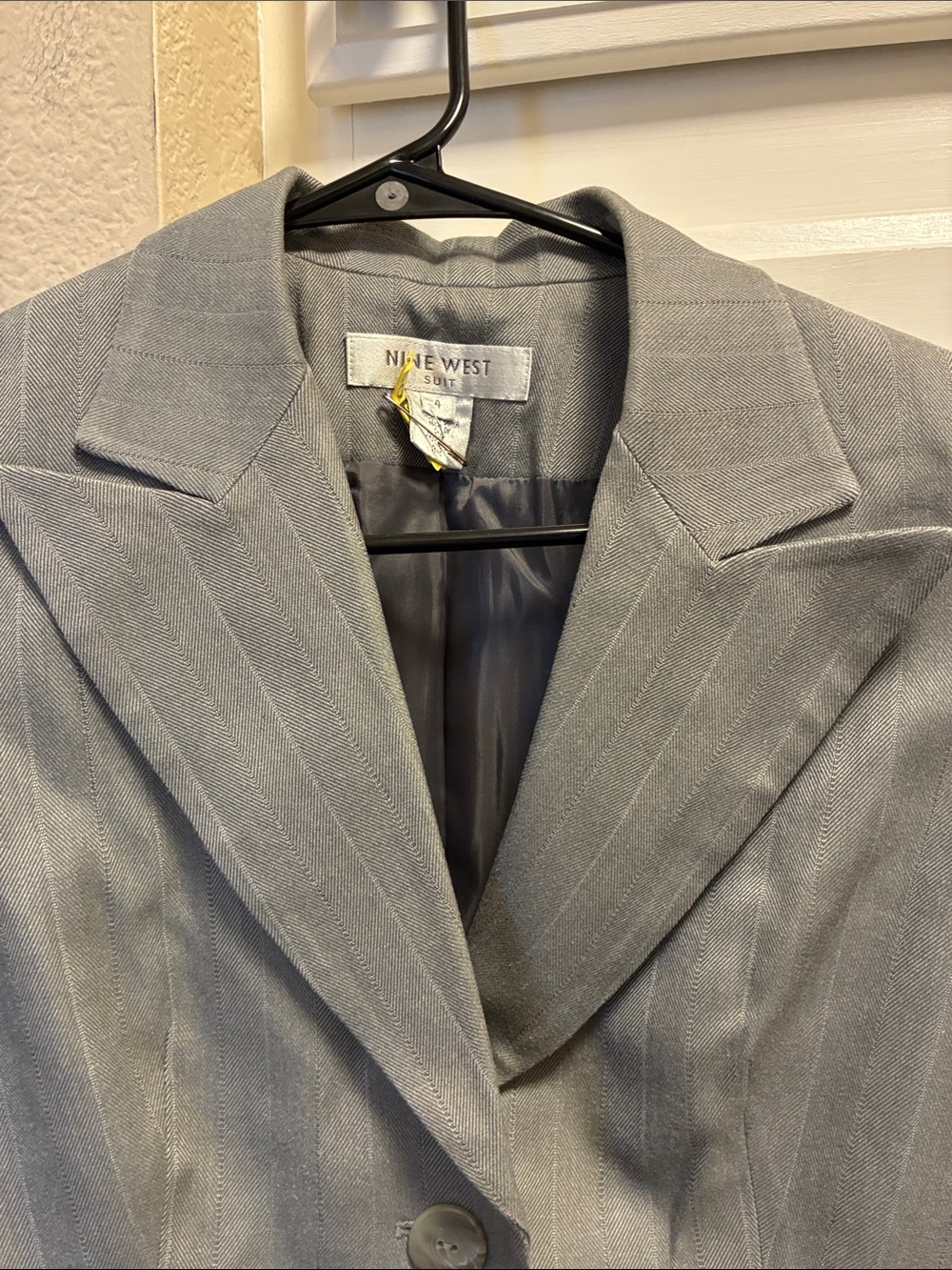 Nine West Gray Pinstripe Blazer and Skirt Suit - Picture 5 of 13